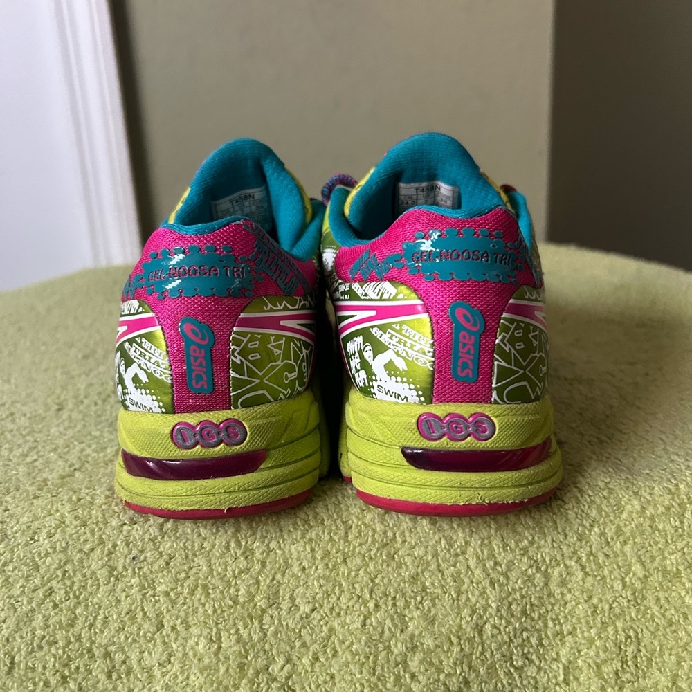 ASICS Gel-Noosa TrI 9 Women's Blue and Pink Athletic Shoes - Picture 3 of 11